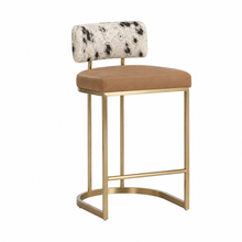 Bowen Cowhide Bar Stool