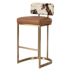 Bowen Cowhide Bar Stool